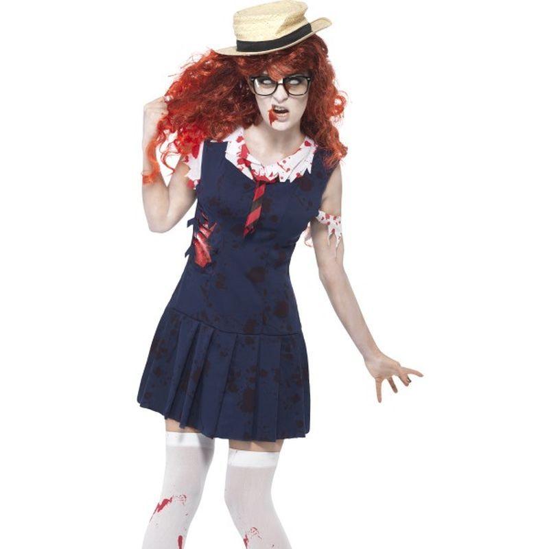 High School Horror Zombie College Student Adult Navy 1