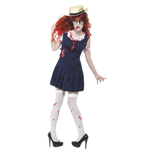 High School Horror Zombie College Student Navy Adult 1