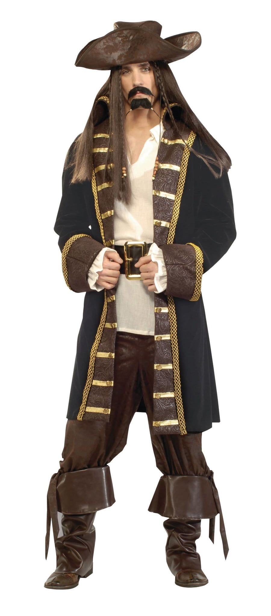 High Seas Pirate Deluxe Large Size Adult Costume Male_1