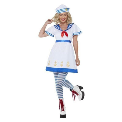 High Seas Sailor Costume White Ladies Dress 1