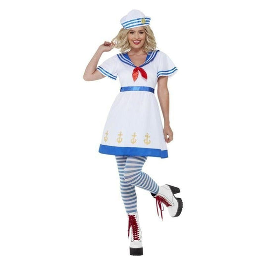 High Seas Sailor Costume White Ladies Dress 1