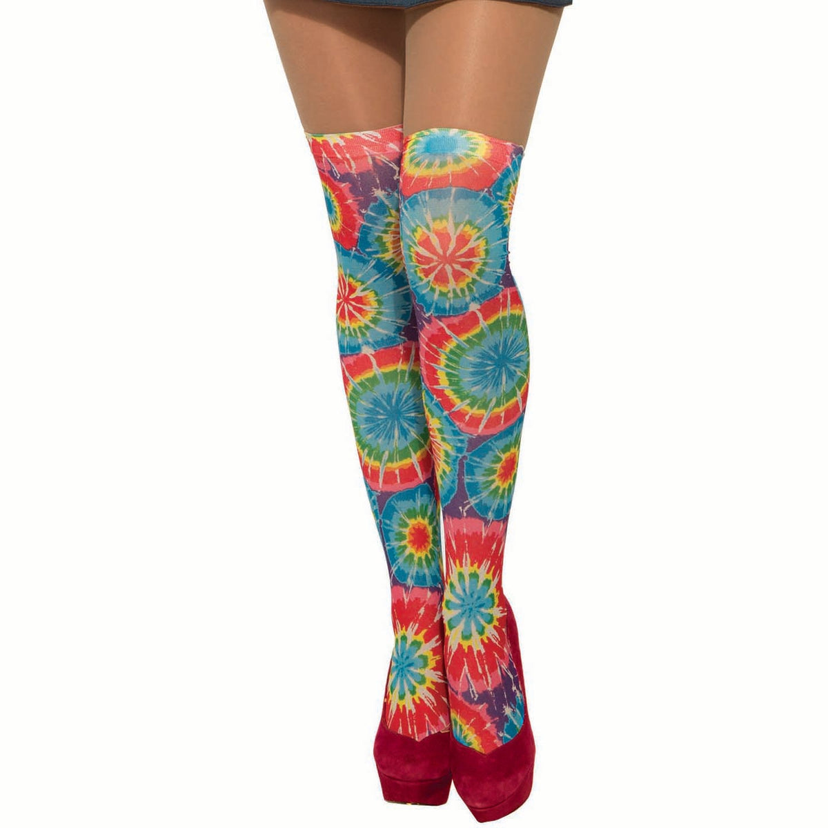 Hippie Tie Dye Stockings 2