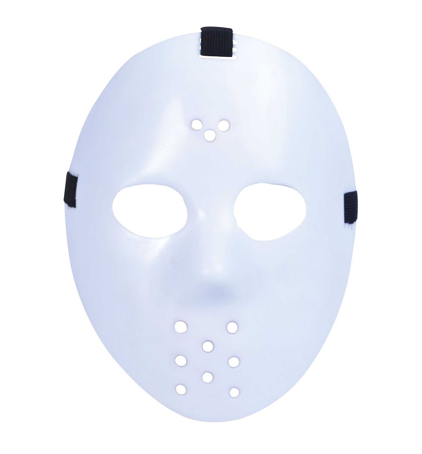 Hockey Costume Mask White Plastic Unisex 1