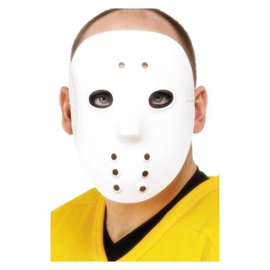 Hockey Mask Sinister White Adult PVC Halloween Disguise 1