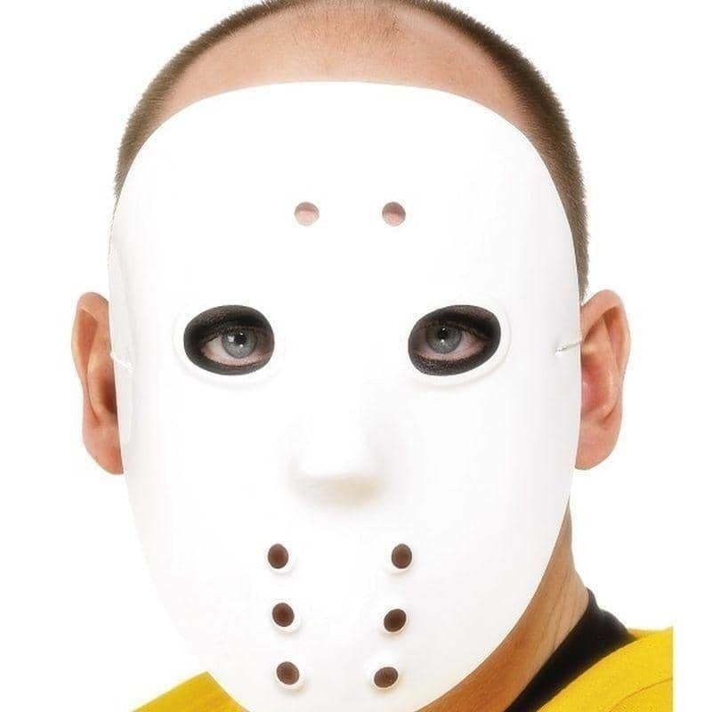 Hockey Mask Sinister White Adult PVC Halloween Disguise 2