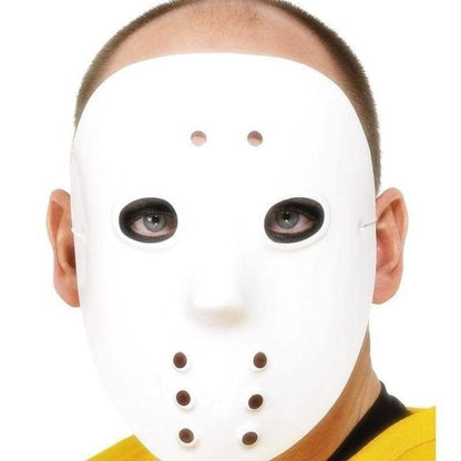 Hockey Mask Sinister White Adult PVC Halloween Disguise 2