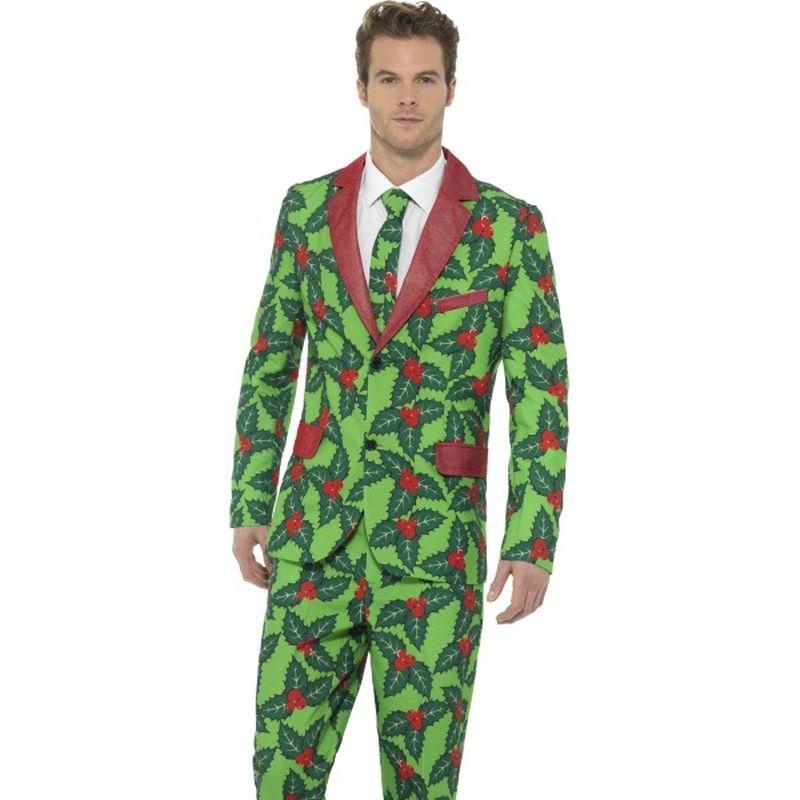 Holly Berry Suit Adult Red Green 1