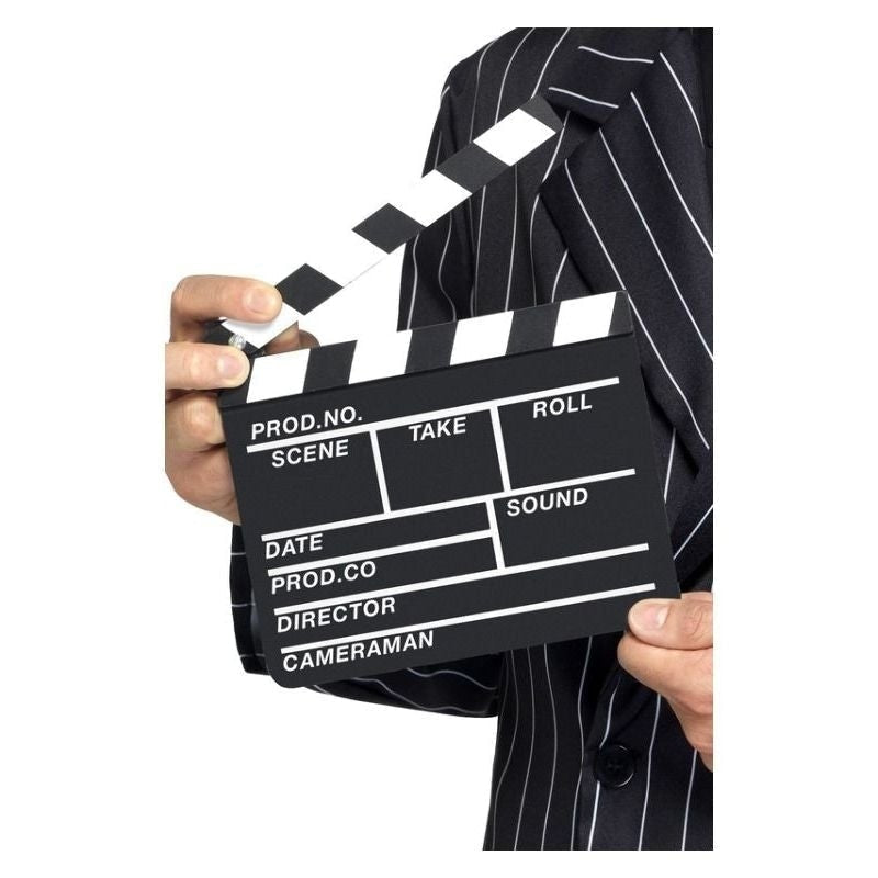 Size Chart Hollywood Style Clapper Board Adult Black