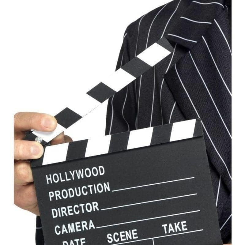 Hollywood Style Clapper Board Adult Black_1