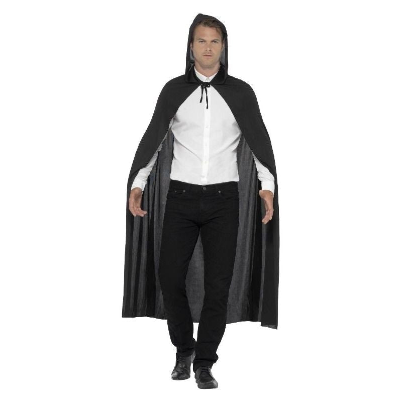 Size Chart Hooded Vampire Cape Adult Black