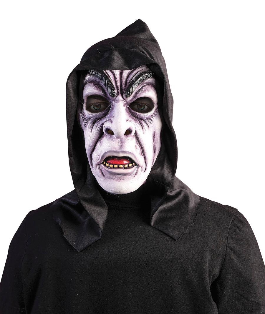 Hooded Zombie Ghoul Mask Rubber Masks Male_1