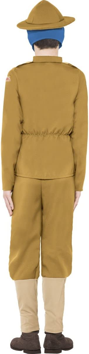 Horrible Histories Kids WW1 Boy Costume Brown 3