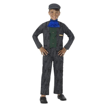 Horrible Histories Miner Costume Kids Grey 4