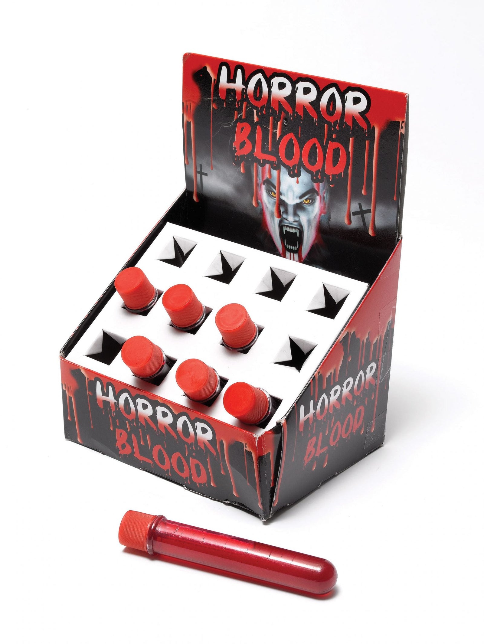 Horror Blood Test Tube Make Up Unisex Box 12 1