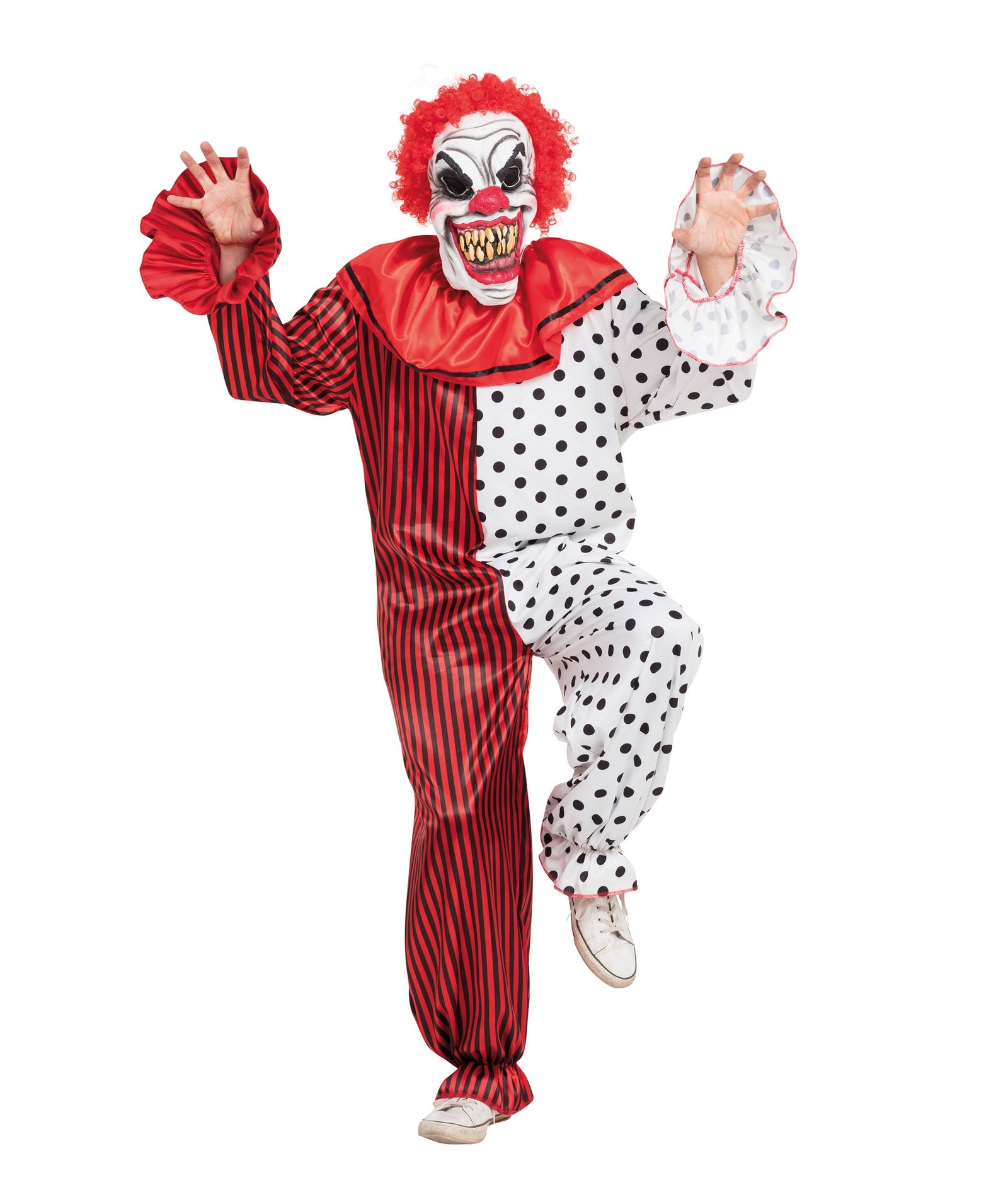 Horror Clown Costume Adult Chest Size 44" 1