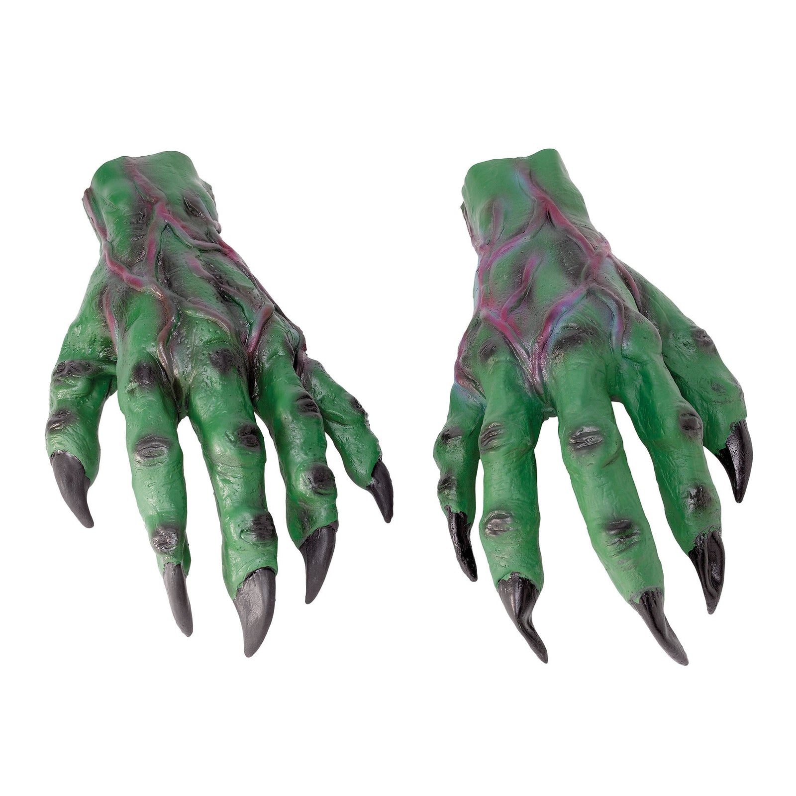 Horror Green Goblin Monster Hands Zombie Gloves 1