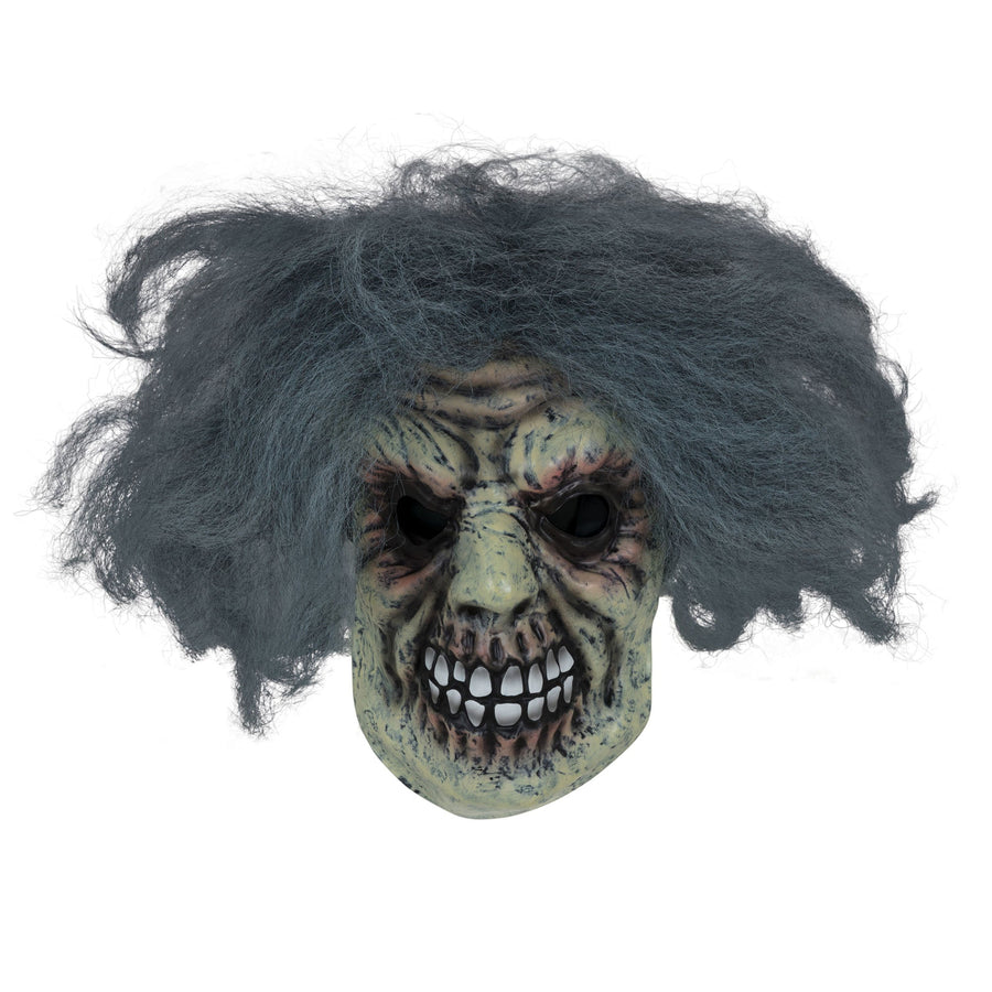 Horror Man Mask With Hair Rubber Masks Unisex_1