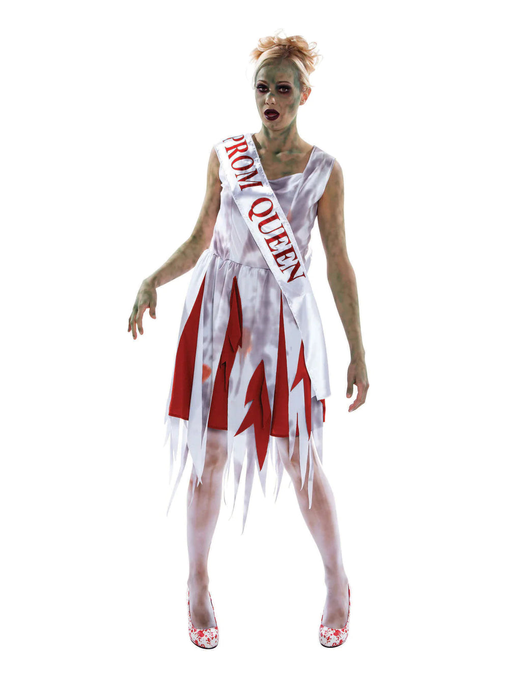 Size Chart Horror Prom Queen Adult Zombie Lady Costume