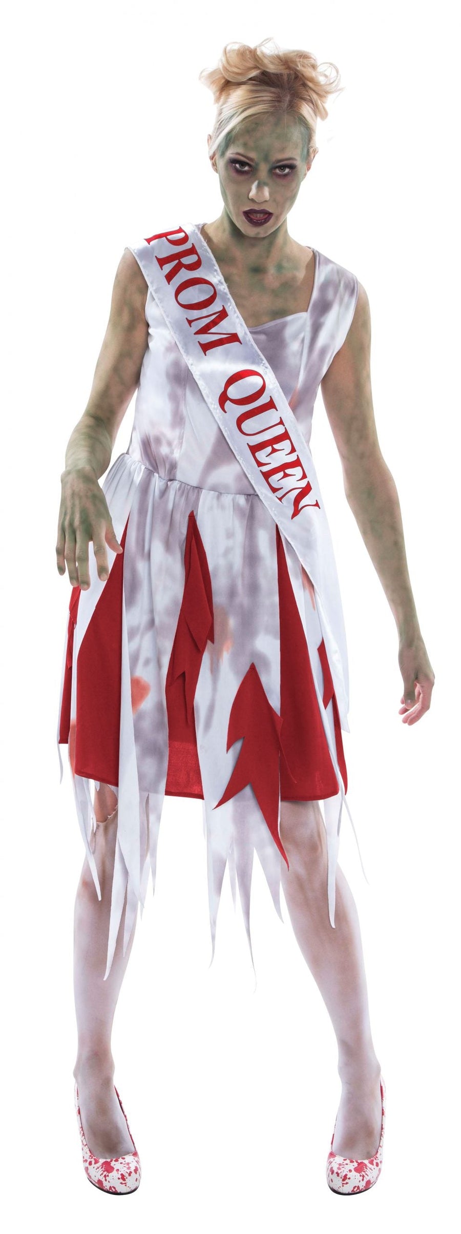 Horror Prom Queen Adult Zombie Lady Costume_1
