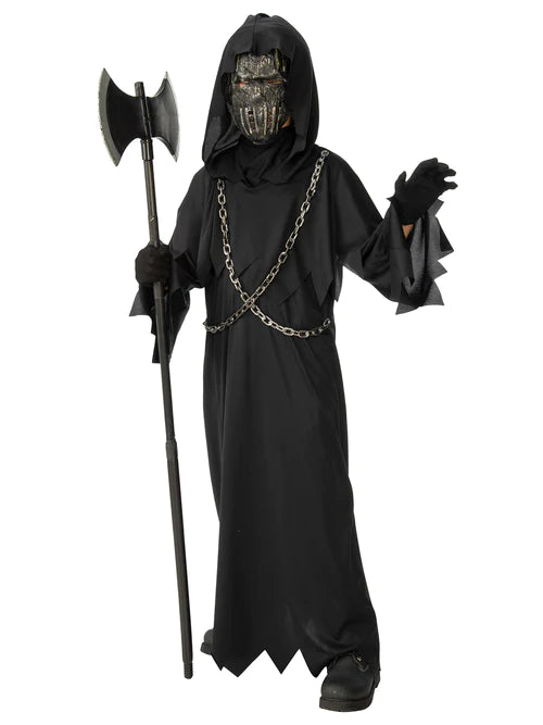 Horror Robe Costume with Chains Kids Nazgul