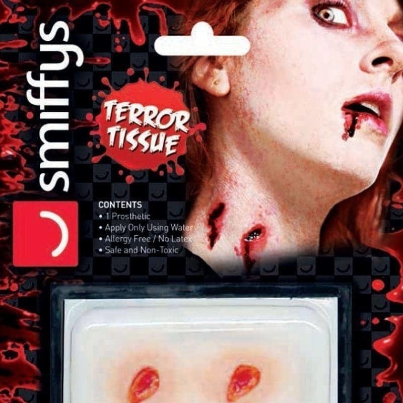 Horror Wound Transfer Vampire Bite Adult Red 1