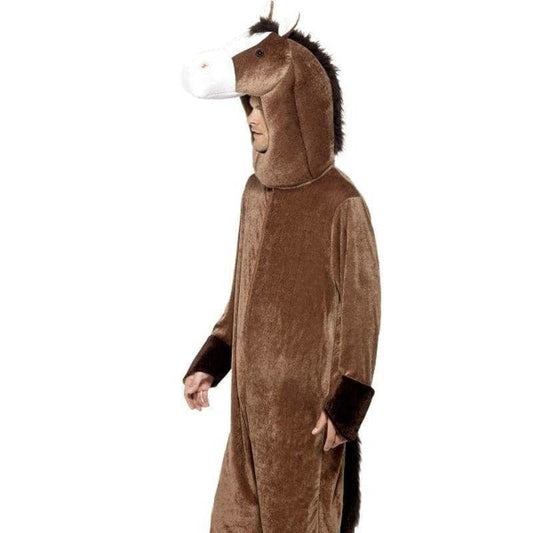 Horse Costume Adult Brown Jumpsuit 1