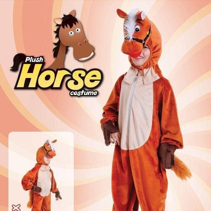Horse With Head 128cm Childrens Costume Unisex 2