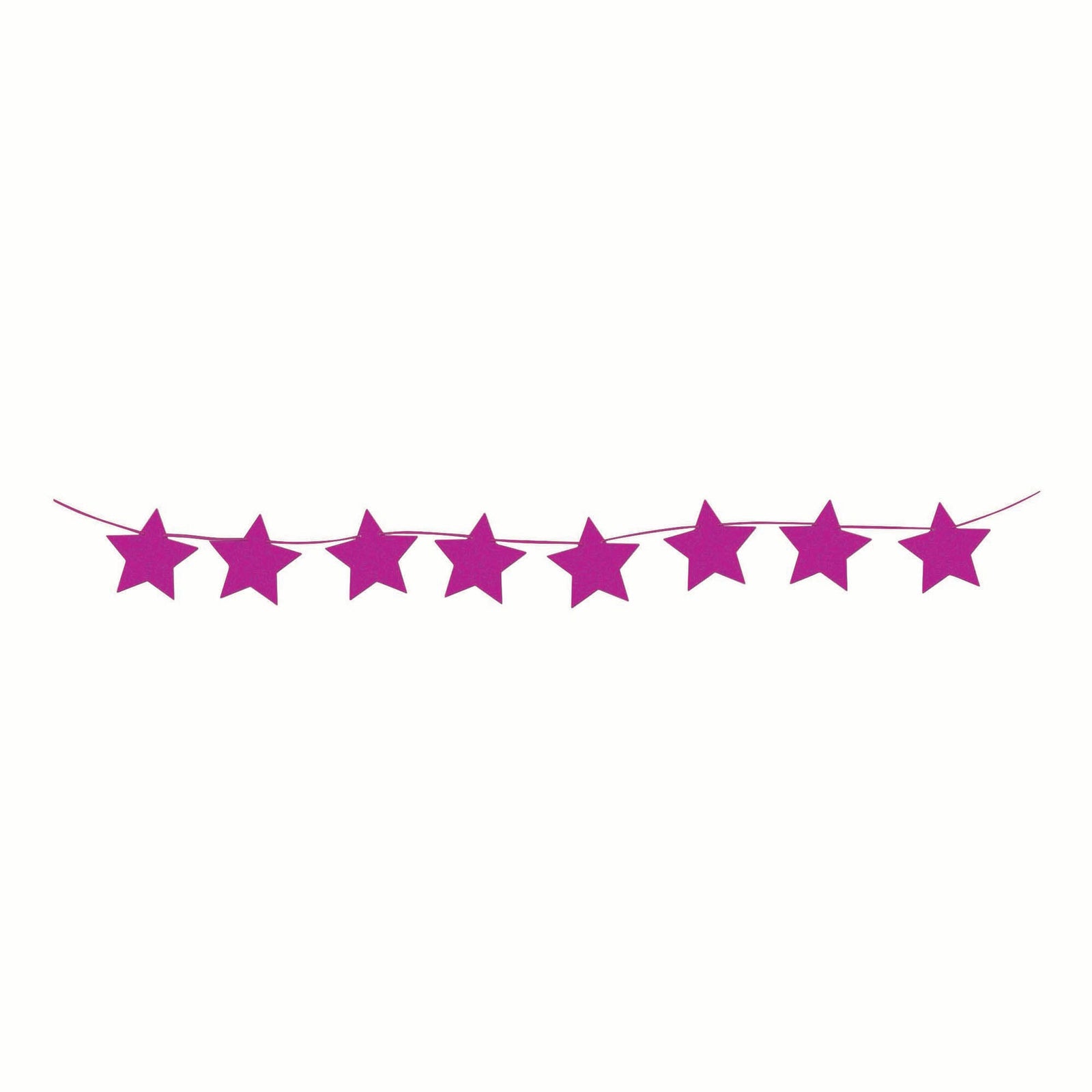 Hot Pink Star Banner Party Event Home Decoration 2.4m 8 Flags 1