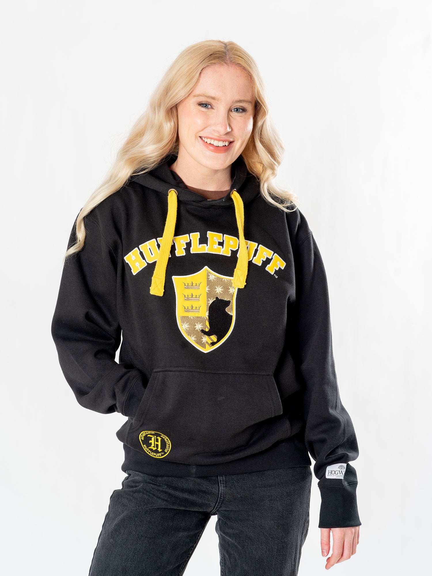 Hufflepuff Adult Harry Potter Deluxe Hoodie 3