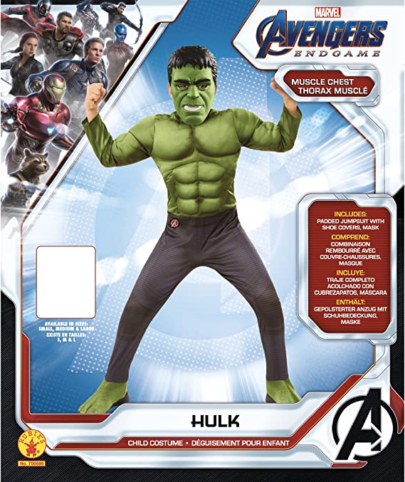Hulk Child Costume Avengers Endgame Muscle Suit 5