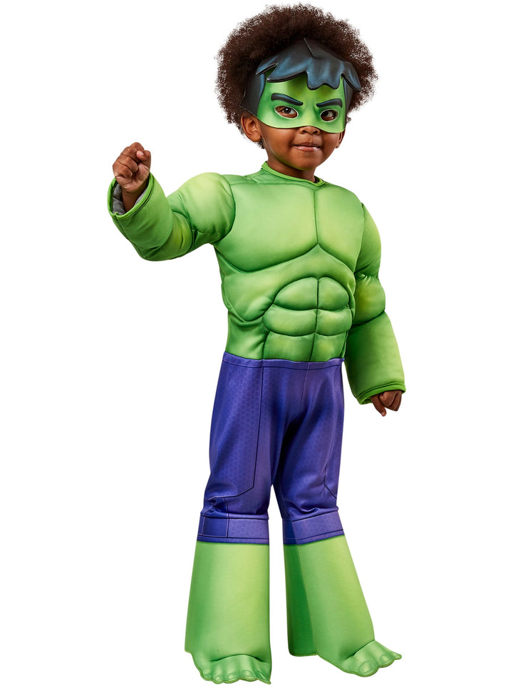 Size Chart Hulk Deluxe Boys Spidey and his Amazing Friends Toddler Costume