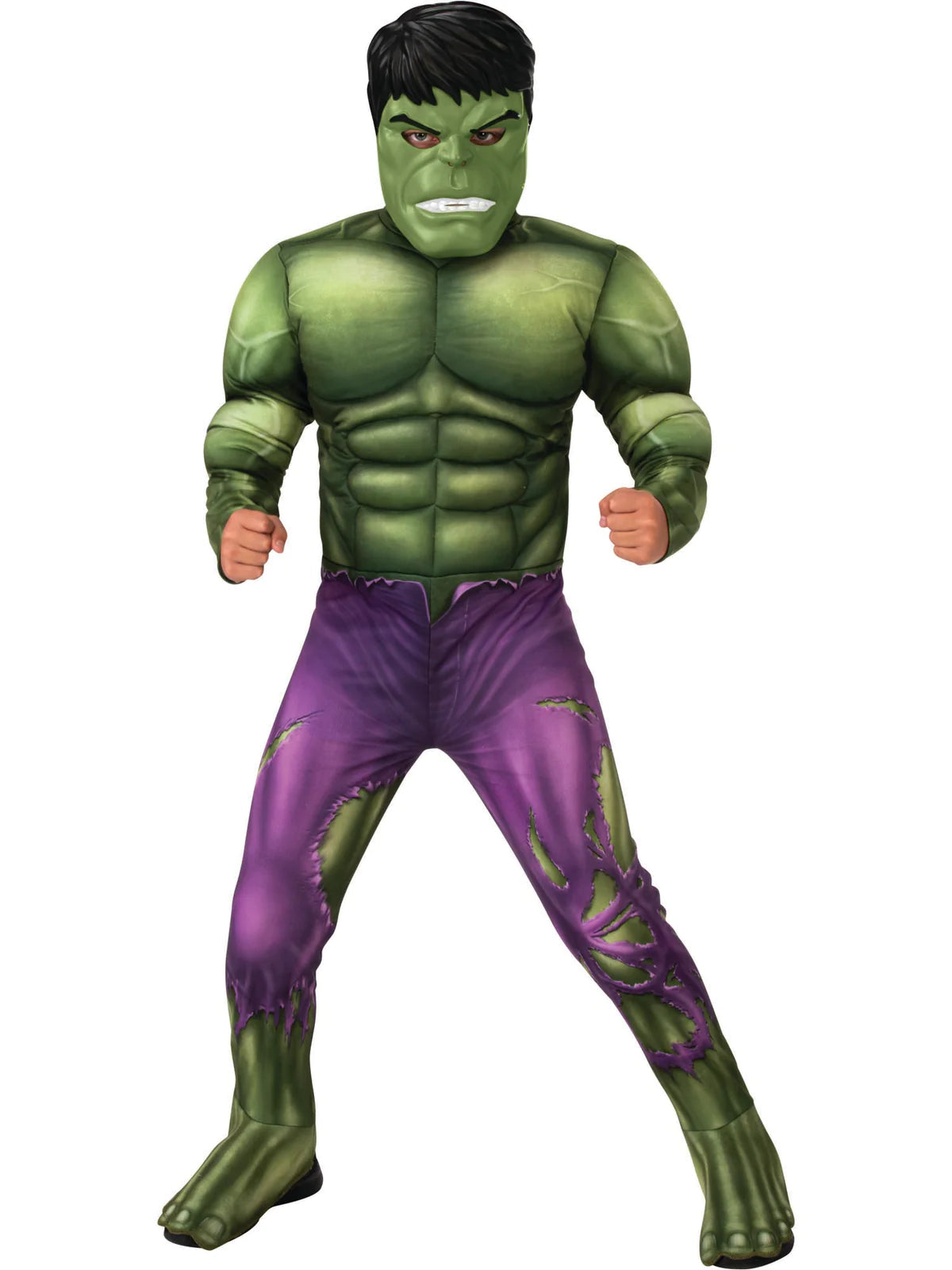 Hulk Deluxe Kids Costume 1