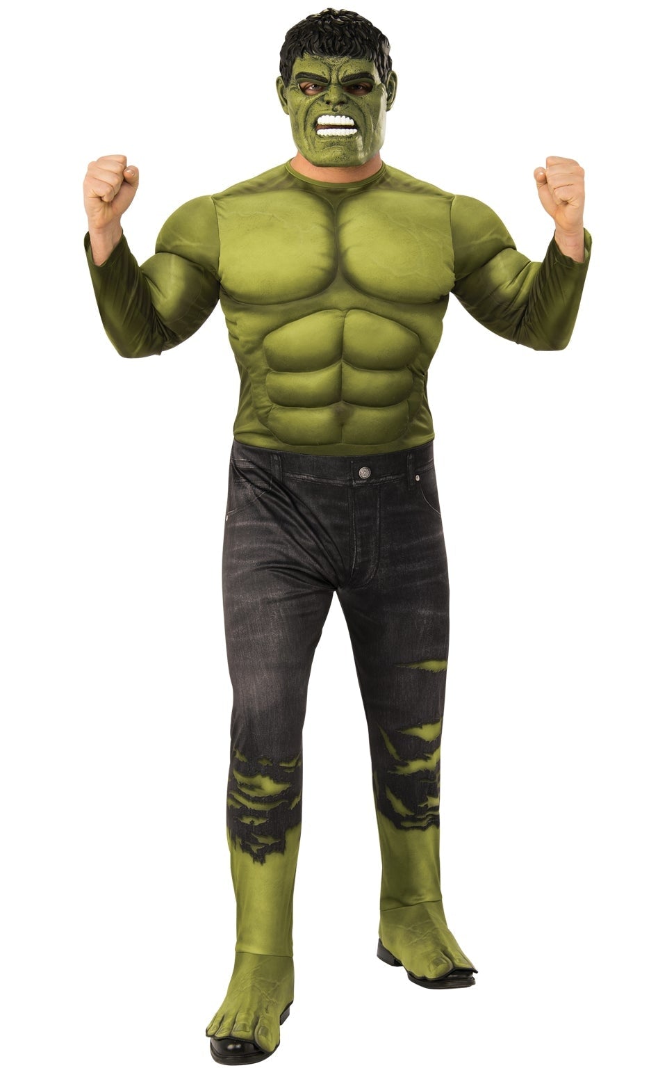 Hulk Costume Mens Muscle Padded Suit with Mask 1