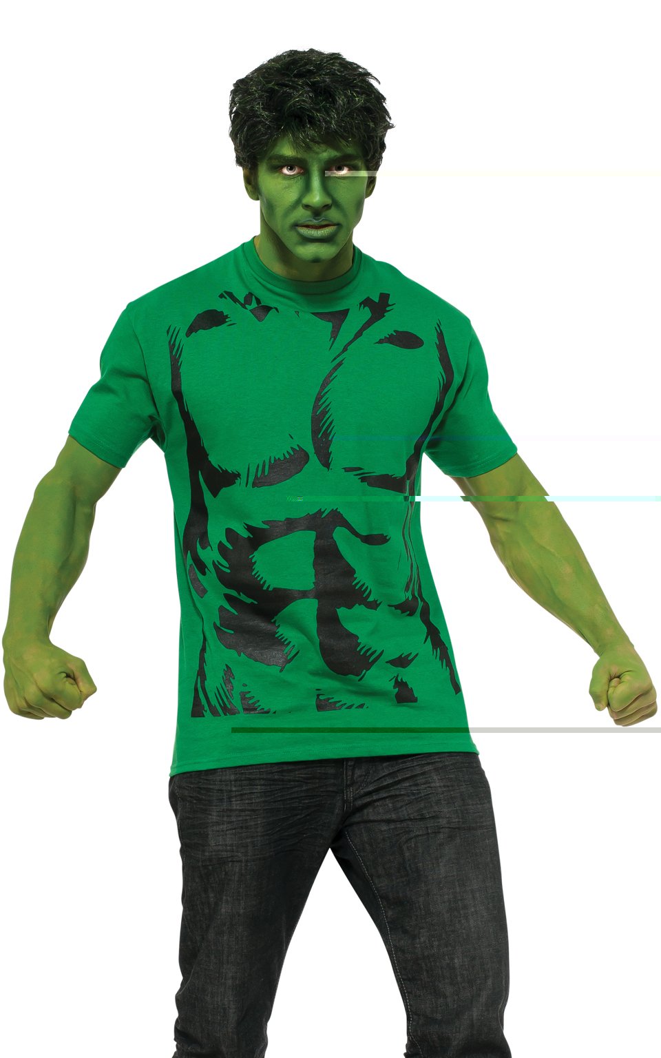 Hulk T Shirt Adult Green 1