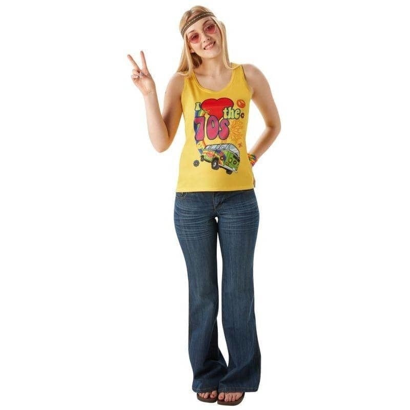 I Love The 70s Vest Top 1