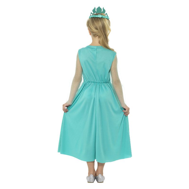Ice Princess Girls Costume Blue Elsa Dress 2