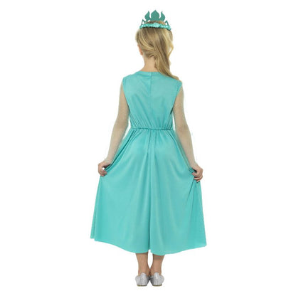 Ice Princess Girls Costume Blue Elsa Dress 2