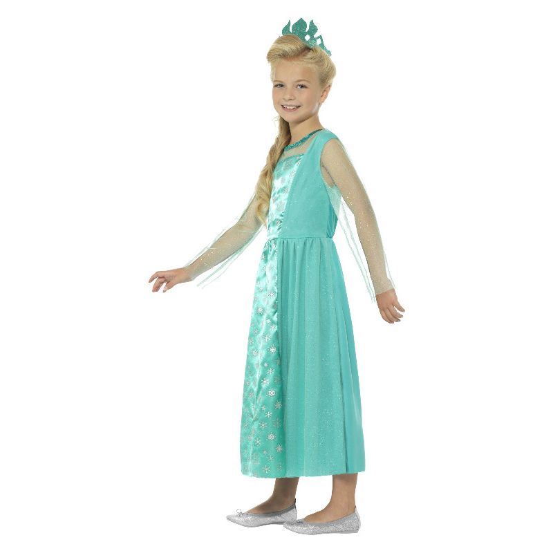 Ice Princess Girls Costume Blue Elsa Dress 3