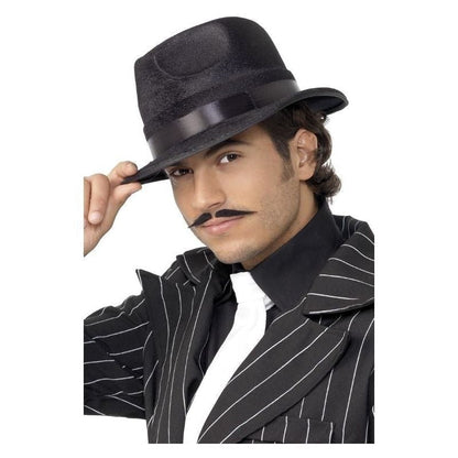 Indestructible Black Fedora Hat Adult Gangster 2