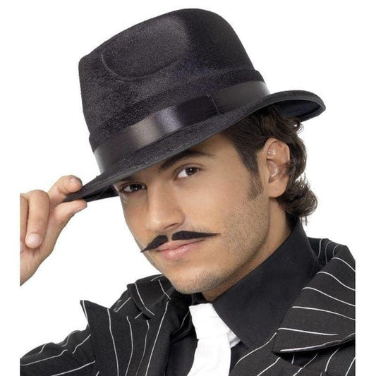 Indestructible Black Fedora Hat Adult Gangster 1