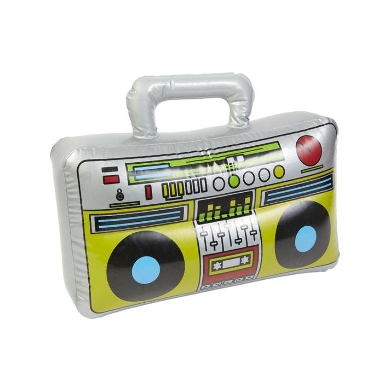 Inflatable Boom Box Adult Silver 38cm_1