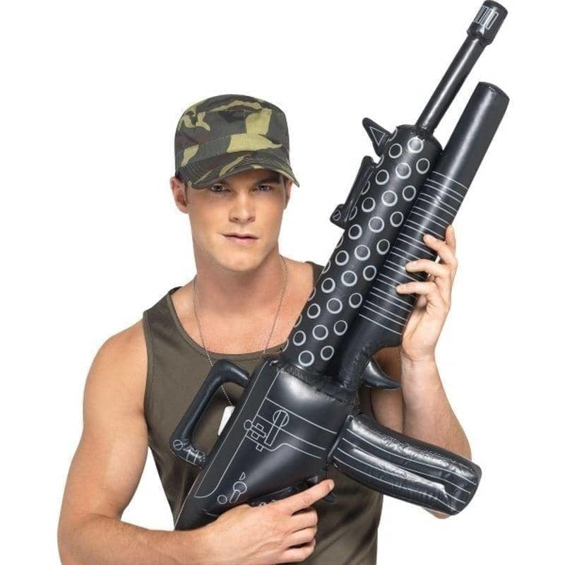 Inflatable Machine Gun Adult Black_1