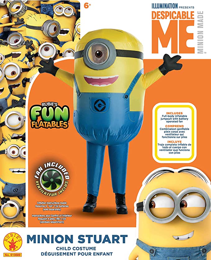 Inflatable Minion Stuart Costume Despicable Me for Children 2