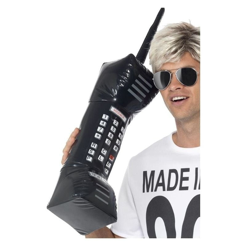 Size Chart Inflatable Retro Mobile Phone Adult Black 76cm