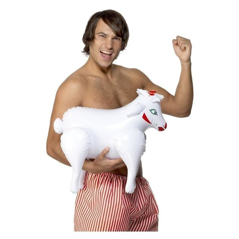 Size Chart Inflatable Sheep Bonking Baa Adult White 45cm