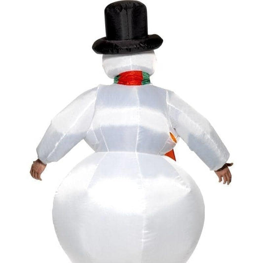 Inflatable Snowman Costume Adult White 2
