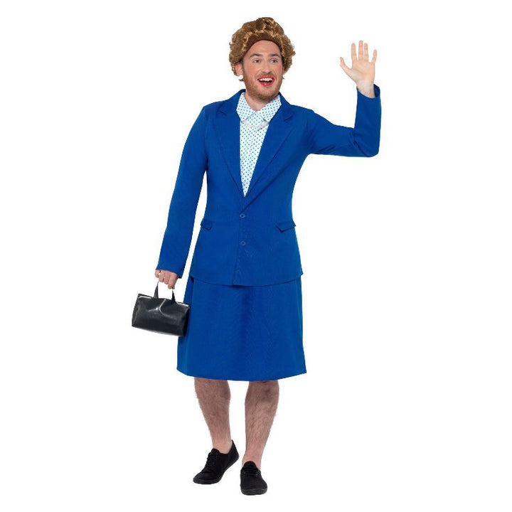 Iron Lady Prime Minister Costume Blue Adult_1