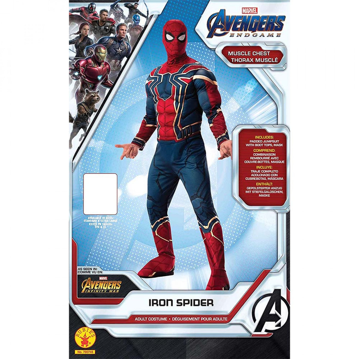 Iron Spider Deluxe Mens Costume 3