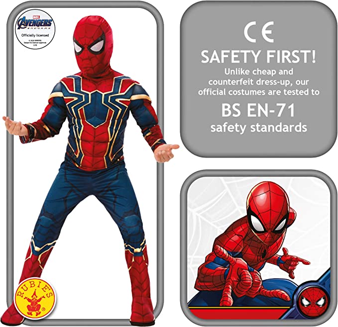 Iron Spider Muscle Child Spiderman Costume with Mask 3