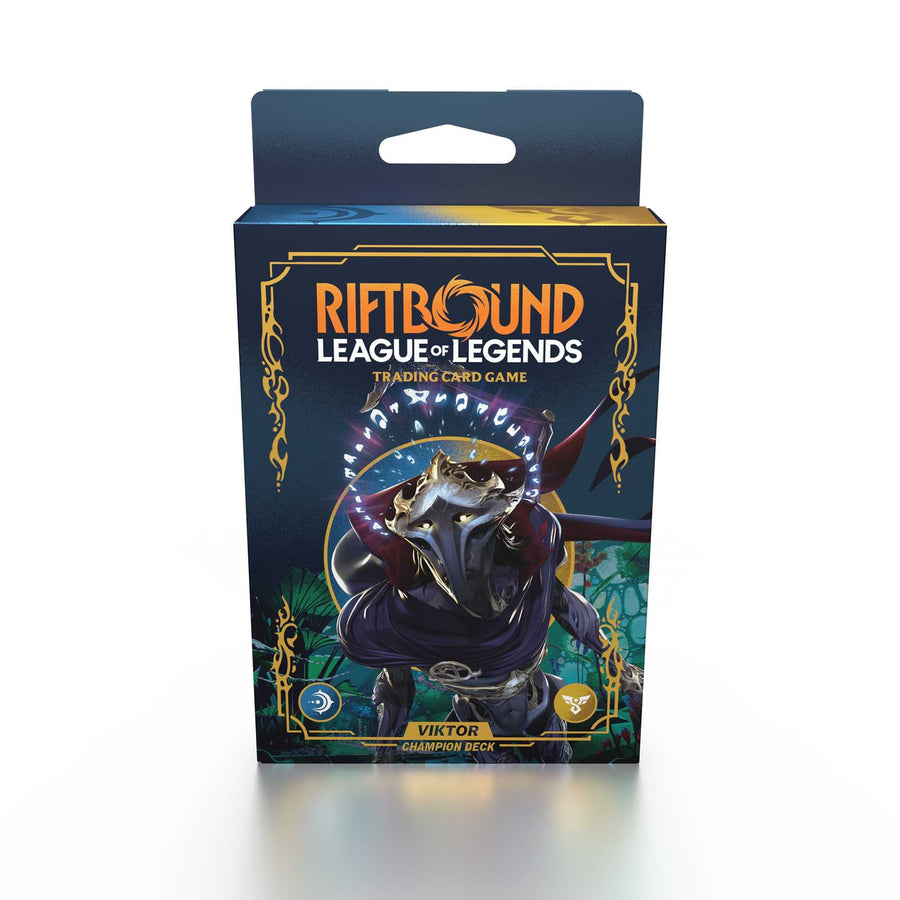 Riftbound: League of Legends Trading Card Game - Set 1 -Origins Champion Deck - Viktor Display